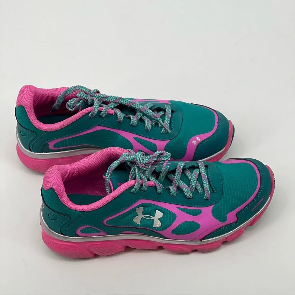 UNDER ARMOUR STORM YOUTH SIZE 7, VERY GOOD CONDITION, PREOWNED, PINK , G…